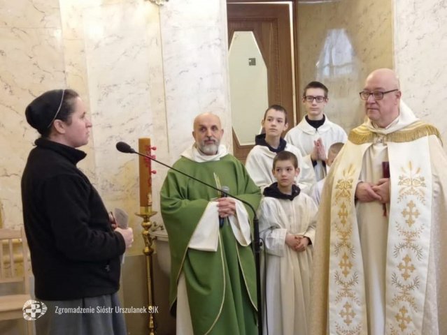 Poświęcenie figury św. Urszuli w Petersburgu